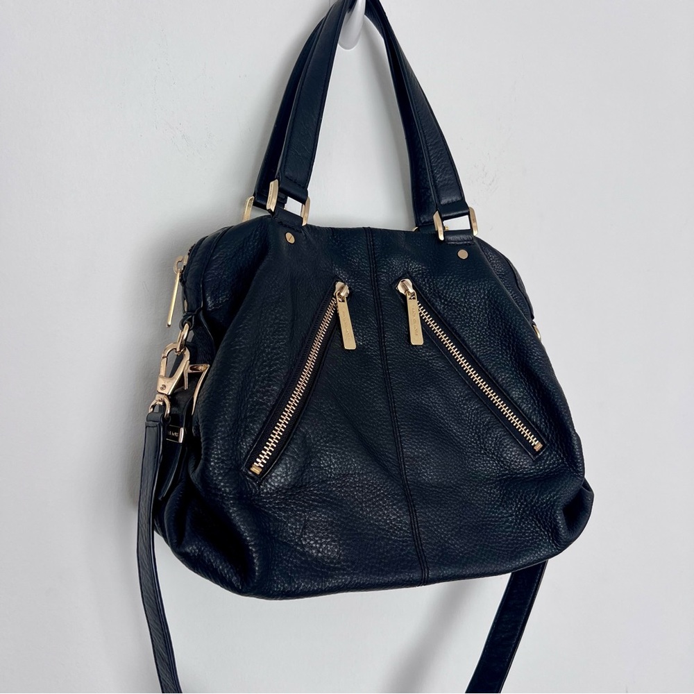 Michael Kors Black Pebbled Leather Handbag